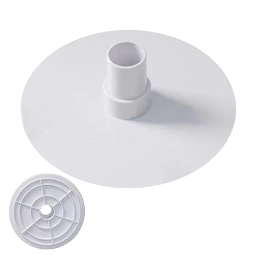 Placa desnatadora al vacío: Adaptador rígido para Cubierta de Piscina de PVC, Accesorio para aspiradora descremada, de Filtro para Estanque | Cubierta de succión para Cesta desnatadora de