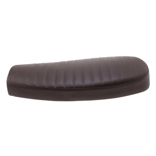 Siège plat vintage de moto marron finition premium 645mm biplace