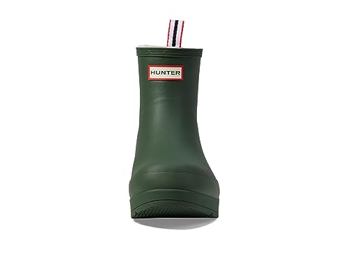 Image of Hunter Play Short Sherpa Insulated Boot - Boots for Men - Textile Lining - Low Block Heel - Synthetic Upper Flexing Green /White Willow 10 M
