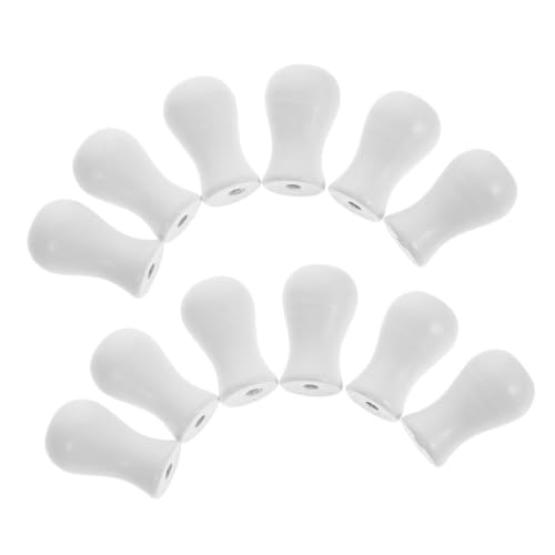 Cabilock 12pezzi Cordino per Tende da Finestra in Legno di Terminali per Cordino Pomello per estremità per per Tende Parti di Ricambio per