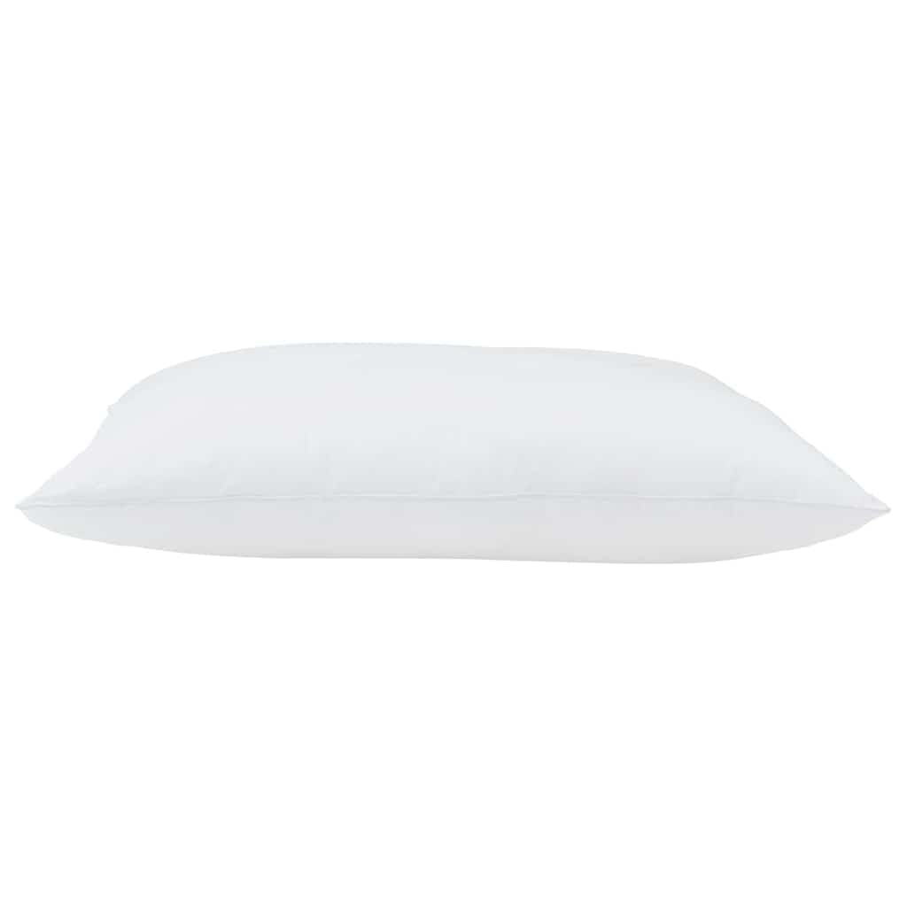 Cojín hipoalergénico con relleno de poliéster, transpirable y suave para un sueño reparador, lavable para dormitorio, almohada de 40 x 60 cm, poliéster de algodón blanco