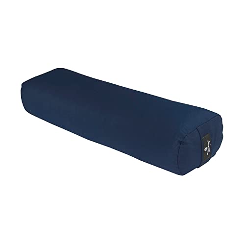 Image of Hugger Mugger Junior Yoga Bolster - Narrower Profile, Very Firm, Great for Smaller Yogis, Heart-Opening poses or Under the Knees, Handmade in USA