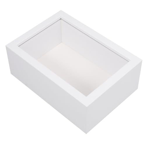 Caja de muestras de insectos en madera con cristal artesanal Amosfun