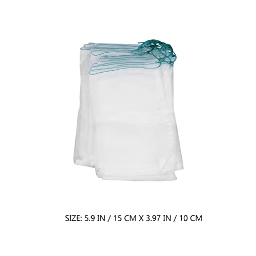 ifundom 100 pçs sacos de malha de cordão de nylon sacos de frutas sacos de rede doméstica
