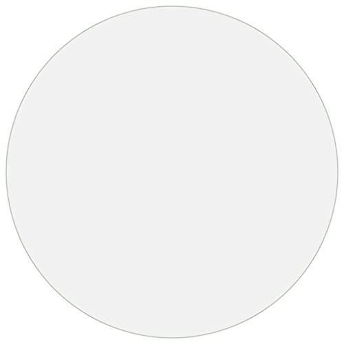 vidaXL Protecteur de Table Film de Protection de Meubles Nappe Couverture de Table de Salle à Manger Imperméable Transparent Ø 80 cm 2 mm PVC
