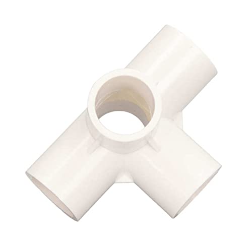 Codo PVC de 25 mm resistente a grietas con conexión de 5 vías para estructuras 4