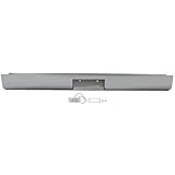 Steel Roll Pan Rollpan Bumper Compatible with 1967-1972 Ford F100 Fleetside w/License Plate...