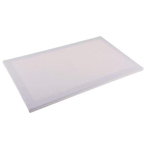 Harilla Blank Stretched Canvas Board Canvas Panel for Painting, White, 30x50cm