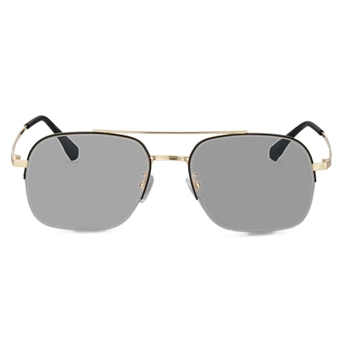 Image of Vast Photochromic Blue Cut Computer Glasses for Eye Protection | Zero Power Anti Glare & Blue Light Filter | UV Protect Specs for Men & Women| Frames| Cooling Glasses Lens