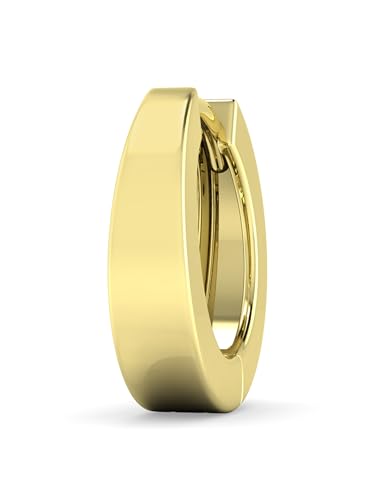 Image of ORIONZ Hoop Earrings for Men & Boys (1 Piece) - 925 Sterling Silver - Gift for Birthday Anniversary - 18k Gold Plated Jewellery - Men Fashion