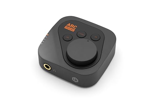 Image of IK Multimedia ARC ON•Ear Portable Headphone Correction System Studio Monitoring DAC Amplifier Virtual Speakers Calibration Profiles 250+ Headphones Standalone Presets
