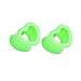 Skcess Kit Ecarteur Elargisseur Oreilles, Ecarteur 6mm Tunelle Homme Vert 2Pcs Acrylique Coeur Vert Cadeau de Vacances Ecarteur d'oreille