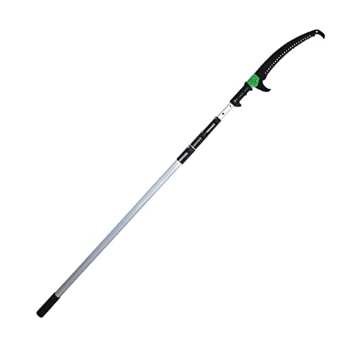 Telescopic Pruning Saw with Curved Tree Saw Extendable Telescopic Rod Saw for Pruning and Trimming Branches Cutting Leaves Garden Landscaping Fruit Tree Saw Gardening Tool (Size : 11.5FT/3.5M)