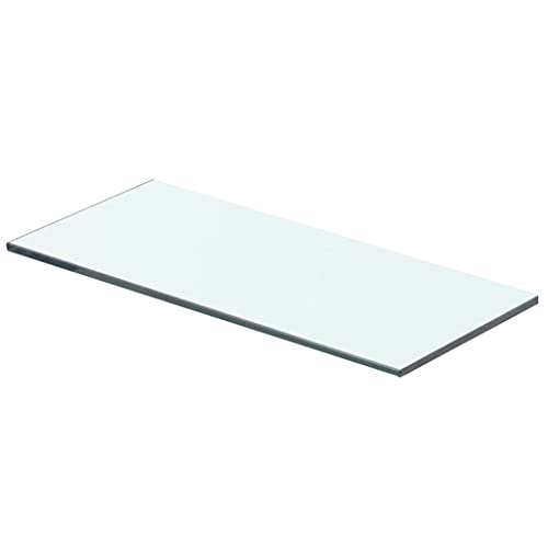 HUANGDANSP Panneau pour étagère Verre Transparent 40 x 12 cm Meubles Étagères Étagères murales corniches Cover