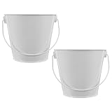 PAMINGONO 2 Stück-Pack Fettauffangbehälter Weiß 12x12x10cm Ölauffangbox...