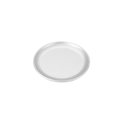 Restaurantware 6 Inch Aluminum Pizza Pan 12 Count Coupe Silver Pizza Pan, Heat Conductive Round Pizza Tray, Lightweight Corrosion-Resistant Serving Tray For Restaurant Or Home Use by Restaurantware - Used condition - Image 2