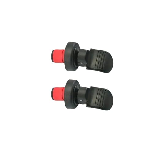 BGHYJKOL Stainless Steel Pourers 2 uds tapón de Botella Vino Barra Prensa Manual Tapa Sellado Cervezas Corcho Tapas Goma Mantenimiento Fresco(Black-2PCS)