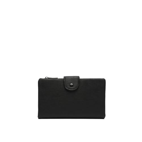 MISAKO Fulvia Monedero Grande Mujer - Fulvia Negro 11x19x3cm