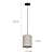 IPARTS EXPERT Small Pendant Light Drum, Farmhouse Pendant Lamp Fixture with Linen Shade, Hanging Ceiling Light for Bedroom, Kitchen, Living Room, Dining Table-Beige,Bulb not Included,40.16" Cord