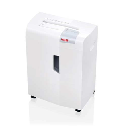 HSM Shredstar X13 - Destructora de documentos, 4 x 37 mm, color blanco plata