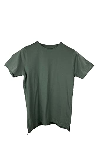 Antonio Miro Camiseta básica de Manga Corta, Corte Regular, Estilo Urbano, Confeccionada en algodón, no Necesita ser planchada (S, Verde Militar)