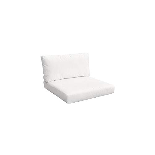 TK Classics 010CUSHION-ARMLESS-WHITE Cushions Patio Furniture, Sail White