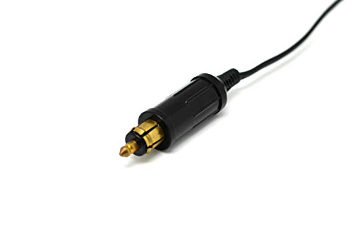 Image of Cliff Top Extended Hella DIN Motorcycle Dual USB Cigarette Lighter Adapter | Extended Hella DIN /Powerlet plug, 12V /24V converter, dual USB charger, cigarette lighter socket, motorcycle use only, DC gear