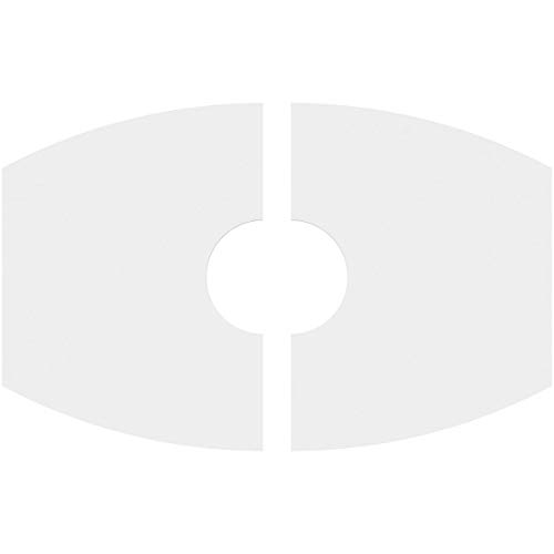Image of Ekena Millwork CMP32X21KY2-07000 Kailey Architectural Grade PVC Contemporary, Two Piece Urethane Ceiling Medallions 32 inchW x 21 3 /8 inchH x 7 inchID x 17 1 /4 inchC x 1 inchP