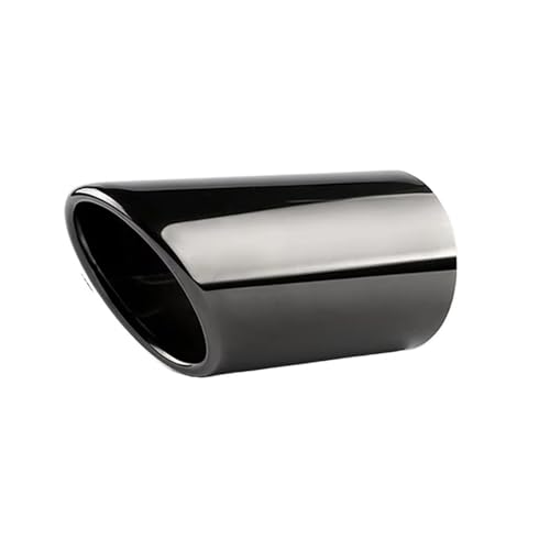 Cola de escape para VW CC 2011-2015 en color negro, par de tubos protectores de acero de 76mm