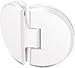 CRL White Classique 135 Series 135 Degree Glass-to-Glass Hinge - CLA135W