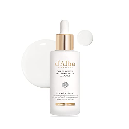 D'alba Italian White Truffle Intensive Vegan Ampoule, Elasticity Care Ampoule, 50,000Ppm Volufiline Ampoule, Ultimate Skin-Firming Vegan Treatment, Anti-Aging Ampoule #TOP9