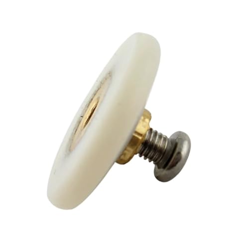 Poulies plates 28 mm pour porte de douche : lot de 8 roulettes excentriques en nylon