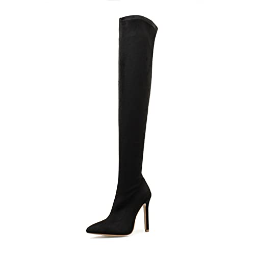 Bottes à la mode pour femmes idéales en soirée avec talons hauts fins
