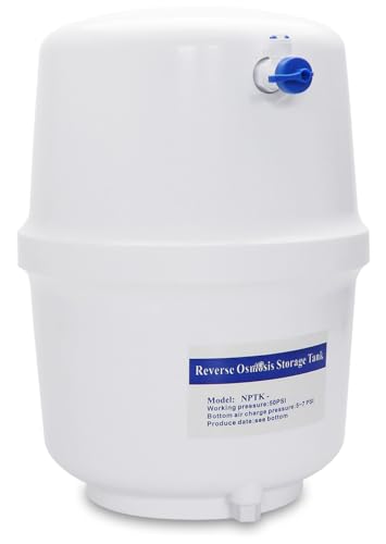 smardy Deposito de Agua 4 Galones (15,14 Litros) Tanque de Agua con Grifo de Cierre para Osmosis Inversa Manguera de Agua 1/4' (6.35mm)