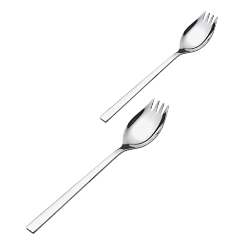 UTHCLO Stainless Serving Spoons Set Salad Dinner Spoons 304 Steel Salad Utensils for Home Restaurant Party Wedding