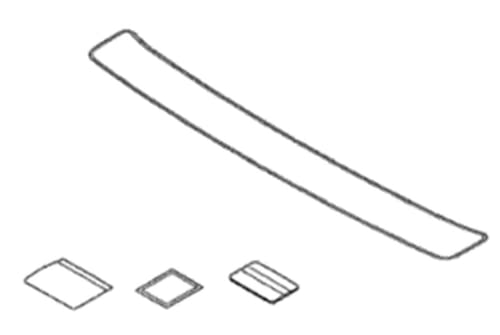 Honda Genuine Parts 08P48-TGG-100 Rear Bumper Applique, 1 Pack