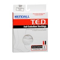 T.E.D T. E. D T. E. D T. E. D T. E. D. Anti-Embolism Stockings Knee Length Large White, Knee Length Large 1 each (Pack of 2)