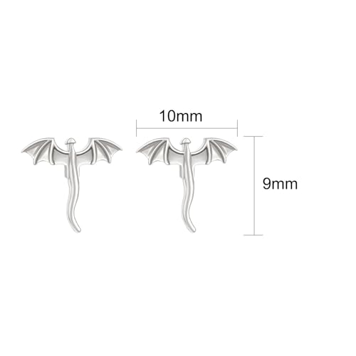 Dragon Earrings for Women Small Cute Dragon Stud Earrings Silver & Gold Earring Cute Animal Jewelry Gifts for Women3