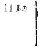 Bâtons de randonnée bâtons de Marche en Titane - Télescope à 4 Sections 3 hauteurs réglables Canne Portable Ultra-légère adaptée à la randonnée(1PC) (Bleu, 38~105cm Bâtons de randonnée bâtons de Marche en Titane - Télescope à 4 Sections 3 hauteurs réglables Canne Portable Ultra-légère adaptée à la randonnée(1PC) (Bleu, 38~105cm