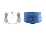 Folie Sonnenschutz Auto Elektrostatische Seitensonnenschutzvorhänge Faltbarer Fenstersonnenschutz Blendschutz UV-reflektierender Schutzvorhang Autoscheibenabdeckung