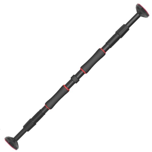 Barra de dominadas telescópica 60-130cm ajustable y antideslizante para gimnasio en casa