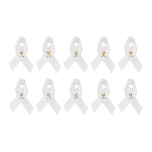 Image of 1 /2 /5 /10 /25 /50 /100pcs Satin Awareness Ribbon Pins (Pick your color), for Cancer & Disease Awareness, Bulk Quantities for Fundraising, Events, Gift Giving