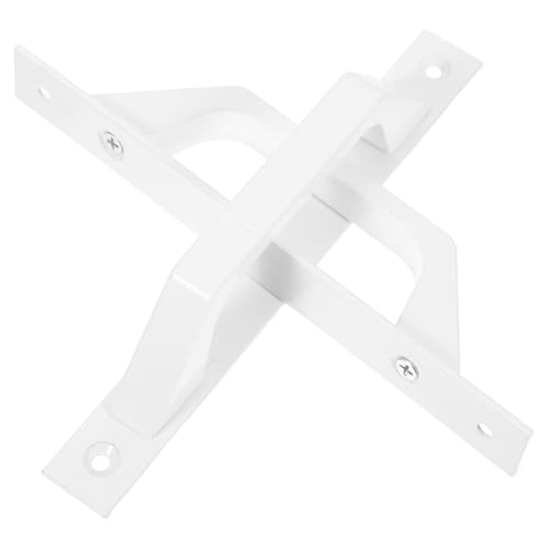Tofficu 2 Piezas Tiradores de Barra de Aleación de Aluminio Blancos Estilo Industrial Resistentes y Prácticos para Puertas y Ventanas con Tornillos Incluidos Pack para Uso Interiores y