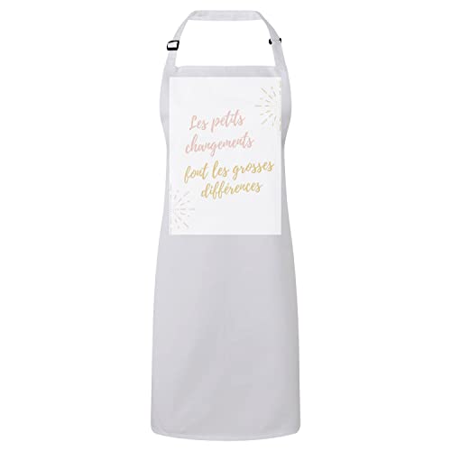 Tablier de Cuisine avec Citations Motivantes pour Réussir toutes vos Recettes