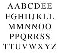 2 inch Times New Roman Letter Stencil Set | 10 mil | Paint Stencils for Pavement and Wall Signs
