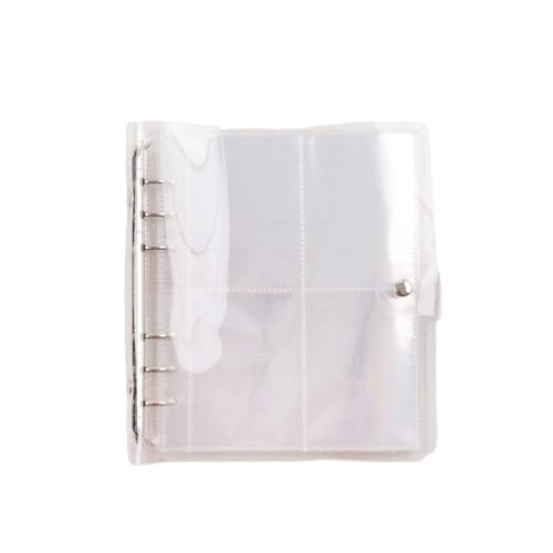 3/5/7インチフォトアルバム DIY 赤ちゃんの成長結婚式家族恋人の思い出ルーズリーフフラッシュカラー大容量ブックホワイト 7インチ, 白