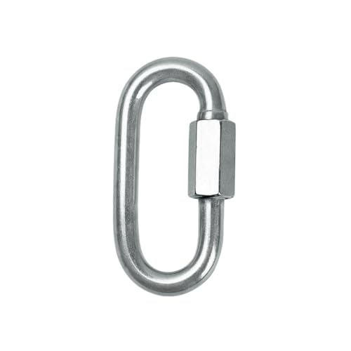 FELTECHELECTR 4pcs 304 Chain Repair Shackles Silver D Ring Shackles Chain Shackles