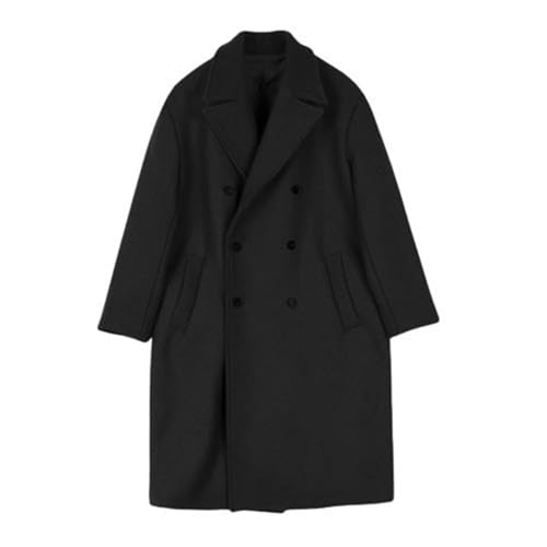 Amazon.com: Men's Trench Coat Long Wool Winter Classic Overcoat