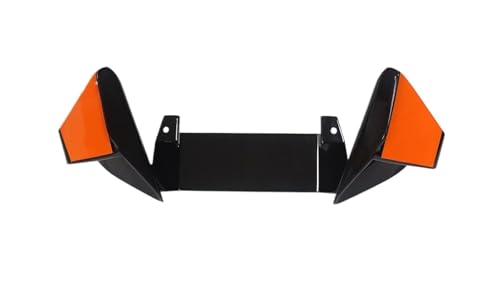 PBCGTFHJK Motorcycle Fairing Side Wings RC390 2024 RC16 2024 RC8C 2024 2023 2022 Motorcycle Side Wind Spoiler Fairing Fixed Wind Wing Lower Shroud Front Wing Motorcycle Wing Spoiler(Black-Orange)