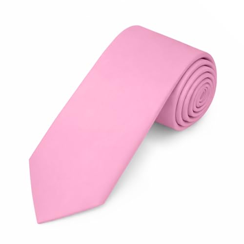 Image of Jacob Alexander Men's Slim Width 2.75 inch Solid Color Tie